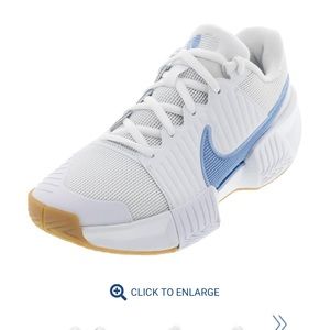 Nike W Zoom GP Challenge Pro HC Tennis Sneakers, blue and white, size women’s 9
